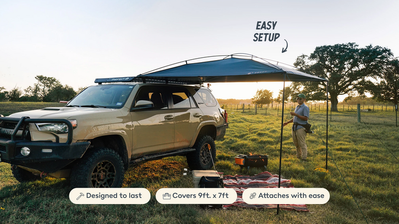 MoonShade portable vehicle awning