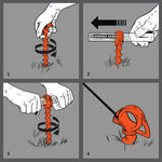 Orange Screw® Small Ground Anchor Indicator